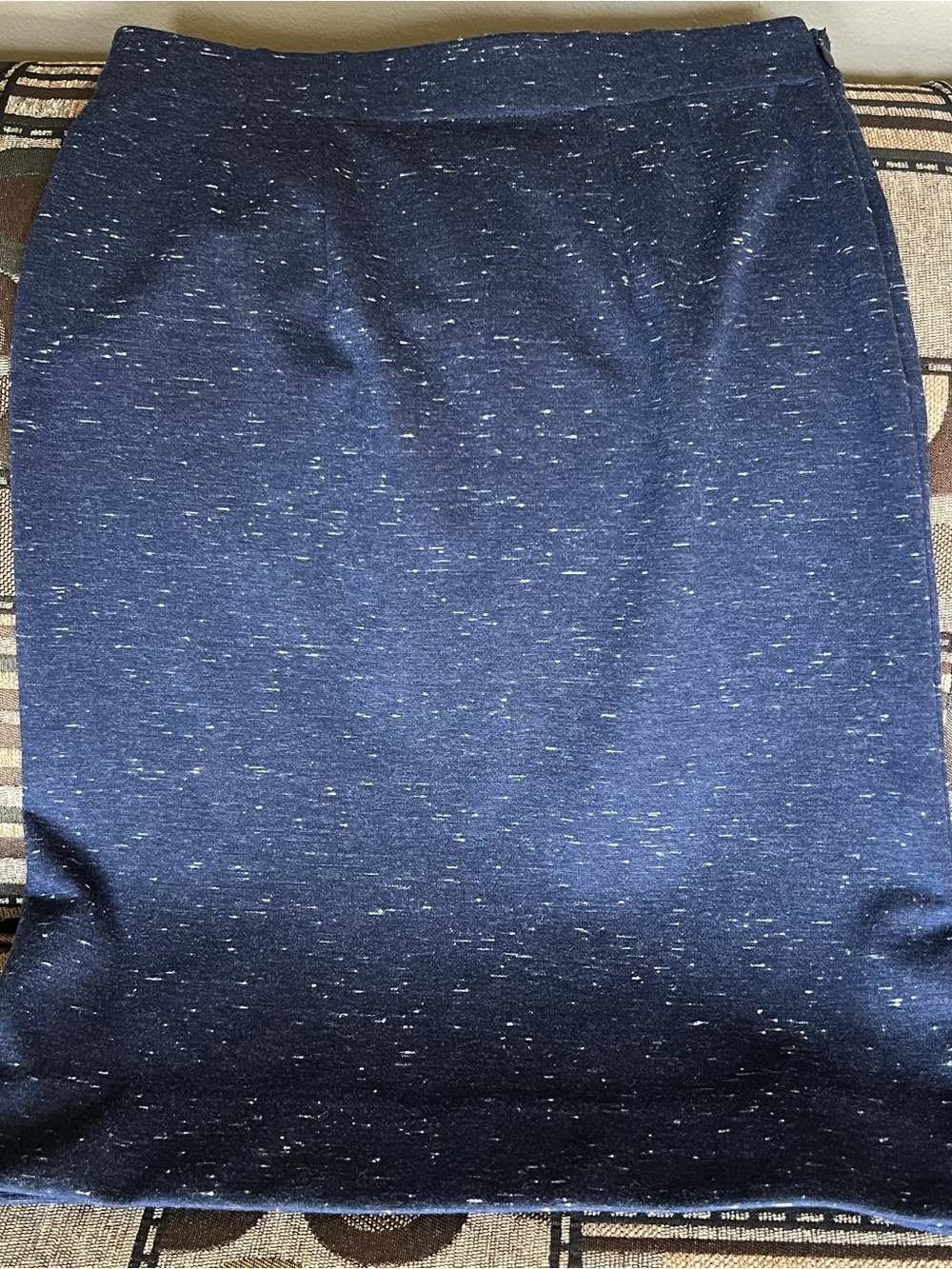 Metaphor Women's Navy with White Speckle Pencil Skirt